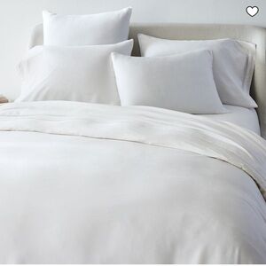 3 West Elm Silky TENCEL™ Euro Shams - White